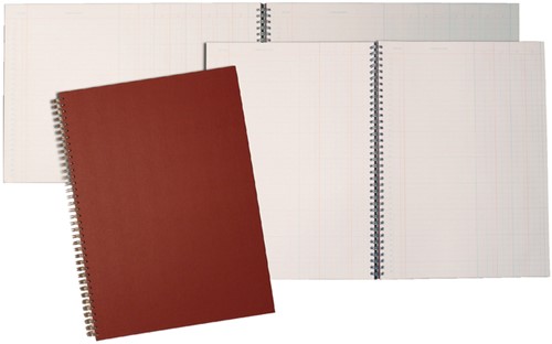 Tabellarisch register Djois Atlanta 294x452mm 2x16kolommen 108blz rood