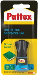 Secondelijm Pattex met kwast flacon 5gram op blister