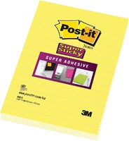 Memoblok 3M Post-it 660 Super Sticky 102x152 geel met lijn-2