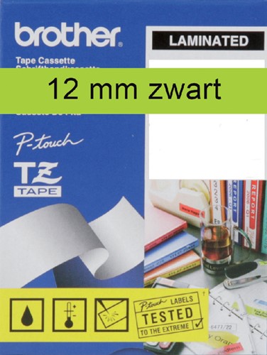 Labeltape Brother P-touch TZE-731 12mm zwart op groen-3