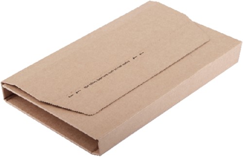 Wikkelverpakking CleverPack A4 zelfklevend bruin pak à 10 stuks
