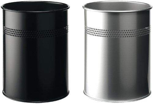 Papierbak Durable 3300-23 15 liter 30mm perforatie zilver-2