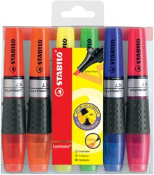 Markeerstift STABILO Luminator 71/6 etui à 6 kleuren