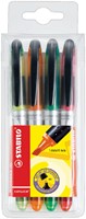 Markeerstift STABILO Navigator 545 etui à 4 kleuren