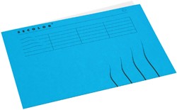 Vouwmap Secolor A4 gelijk 225gr blauw