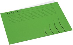 Vouwmap Secolor A4 gelijk 225gr groen