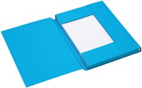Dossiermap Secolor A4 3 kleppen 225gr blauw