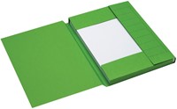 Dossiermap Secolor A4 3 kleppen 225gr groen