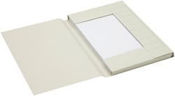 Dossiermap Secolor folio 3 kleppen 225gr grijs