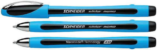 Balpen Schneider Slider Memo extra breed 1.4mm zwart