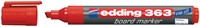 Viltstift edding 363 whiteboard beitel rood 1-5mm