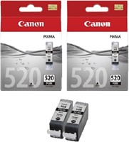 Inktcartridge Canon PGI-520 zwart 2x-2