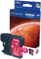 Inktcartridge Brother LC-1100HYM rood HC