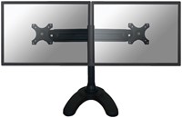 Monitorarm Neomounts D700DD 2x19-30 op voet zwart"