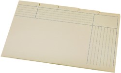 Sorteermap Atlanta folio 5 vakken 180gr geel
