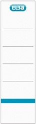 Rug-insteekkaart Elba Rado breed 54x190mm wit 10 stuks