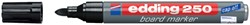 Viltstift edding 250 whiteboard rond zwart 1.5-3mm