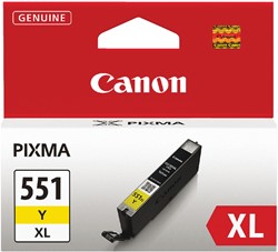 Inktcartridge Canon CLI-551XL geel HC