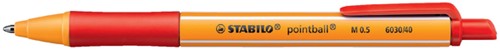 Balpen STABILO Pointball 6030/40 rood
