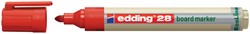 Viltstift edding 28 whiteboard Eco rond rood 1.5-3mm