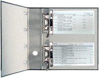 Bankordner Leitz A4 75mm 2 mechanieken karton zwart