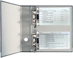 Bankordner Leitz A4 75mm 2 mechanieken karton zwart