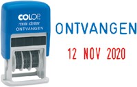 Woord-datumstempel Colop S160O ontvangen