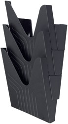 Folderhouder Avery nr144 wand folio hoog 3vaks zwart 3 stuks