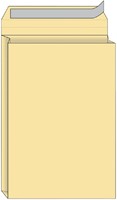 Envelop Quantore monsterzak 229x324x38mm zelfklevend creme 125 stuks