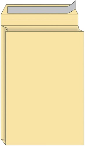 Envelop Quantore monsterzak 229x324x38mm zelfklevend creme 125 stuks