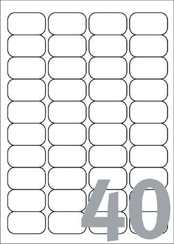 Etiket Avery J8654-25 45.7x25.4mm wit 1000stuks-2