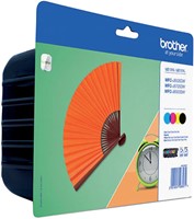 Inktcartridge Brother LC-129XLVALBP zwart + 3 kleuren HC-3