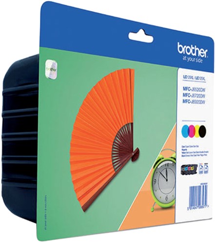 Inktcartridge Brother LC-129XLVALBP zwart + 3 kleuren HC-3