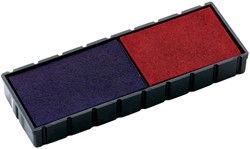 Stempelkussen Colop 6E/12 rood blauw