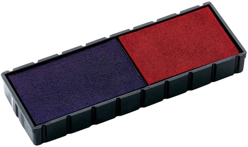 Stempelkussen Colop 6E/12 rood blauw