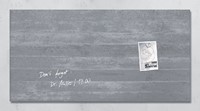 Glasbord Sigel magnetisch 910x460x15mm beton design-3