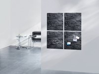 Glasbord Sigel magnetisch 480x480x15mm leisteen-2