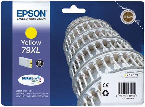 Inktcartridge Epson 79XL T7904 geel HC