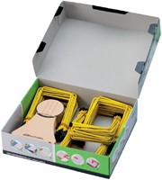 Archiefbinder JalemaClip Pli-fix geel 100 stuks-2