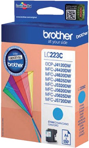 Inkcartridge Brother LC-223C blauw-2