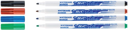 whiteboardmarker Bic Velleda 1721  rond fijn assorti set à 4 stuks-2