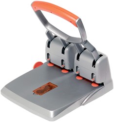 Perforator Rapid HDC150 4-gaats 150vel zilver/oranje