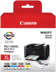 Inktcartridge Canon PGI-1500XL zwart + kleur HC