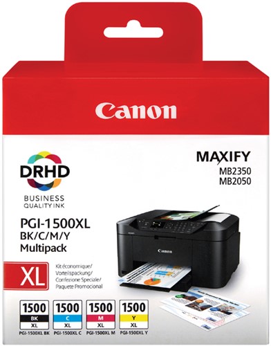 Inktcartridge Canon PGI-1500XL zwart + kleur HC
