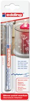 Viltstift edding 751 lakmarker rond 1-2mm zilver  blister à 1 stuk