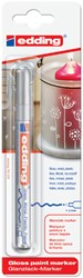 Viltstift edding 751 lakmarker rond 1-2mm zilver  blister à 1 stuk