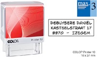 Tekststempel Colop Printer 10 personaliseerbaar 3regels 27x10mm