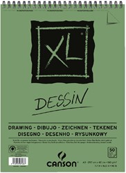 Tekenblok Canson XL Dessin A3 160gr spiraal 50 vel