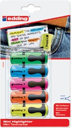 Markeerstift edding 7 mini 1-3mm assorti blister à 5 stuks