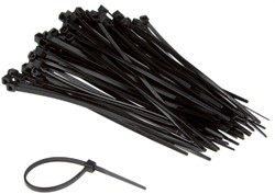 Inbindstrips IEZZY nylon 2.5x100mm D 20.5mm zwart 100 stuks